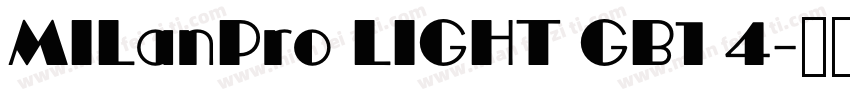 MILanPro LIGHT GB1 4字体转换